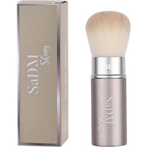 SaDM Shiny Pennello Kabuki da Trucco Retrattile - Pennello per il Viso per Fondotinta Liquido, Cipria, Crema, Blush e Bronzer - Compatto, Vegano e Cruelty-Free