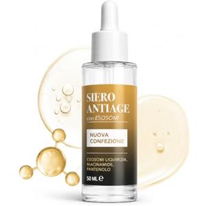 ALOHALABS Siero Viso Antiage agli Esosomi, Idratante 50ml