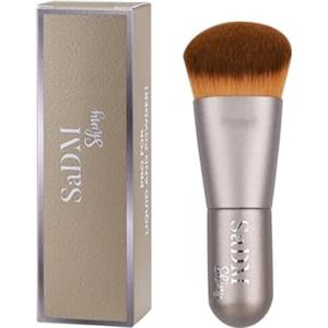 SaDM Shiny Pennello kabuki angolato - Pennello make up professionale per fondotinta liquido, cipria, crema, blush e bronzer - Pennello trucco viso vegano e cruelty free