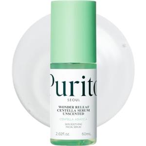 PURITO Centella Unscented Serum, Korean Centella, for All Skin Types, Ampoule, Soothing, Calming, Facial Serum for face, Vegan & Cruelty-Free, Korean Skin Care, 60ml