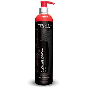 TIBOLLI Hydrating Shampoo (1000ml/33.81Fl Oz) Infuso per Crespi Disidratati Danni Secchi Trattati Colorati Ricci Diradamento Trattamento di Condizionamento Profondo - Senza Solfati Parabeni