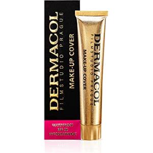 Dermacol Fondotinta Coprente Opaco Lunga Tenuta, SPF 30, 30 g, Colore 225