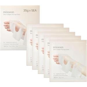 mixsoon Bean Hydrogel Collagen Mask 1PACK (35gX5ea), nutrizione a base vegetale, radianza, idratazione rassodante, ingredienti assorbenti nel tempo, cura della pelle coreana in vetro