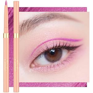 OULAC Matita Occhi Waterproof, Eyeliner e Lip Liner Rosa Lilla Mat Girevole, Colore Intenso, Dura 12 Ore +, Texture Liscia e Cremosa, Non Trasferibile, Vegan (L09) Lilac Love Pink