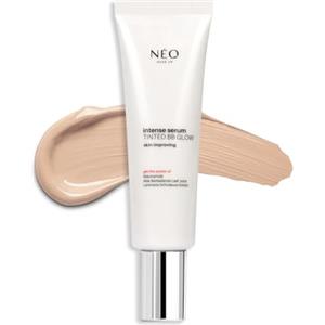 NÉO MAKE UP Crema Viso Idratante - BB Cream - Protezione SPF 50 - Illuminante Skin Tint - Intense Serum Tinted BB Glow Cream 02 - Beige Glow - 30 ml