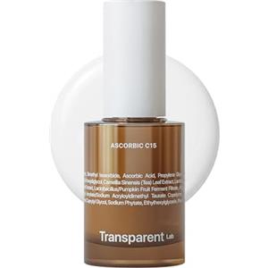 Transparent Lab Ascorbic C15 Siero alla vitamina C pura al 15% 30 ml - Trattamento illuminante antietà con glutatione e tè verde, riduce macchie e rughe e migliora la luminosità e il tono della pelle