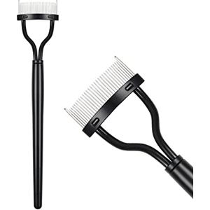 URAQT Separatore per Mascara, Separatore Pennello Pettine Ciglia Mascara in Acciaio Inox, Pettine per le Sopracciglia Ciglia Separatore Laminazione Ciglia Accessori, per Extension Ciglia