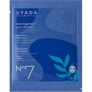 GYADA COSMETICS, Maschera Viso in Tessuto Astringente, Indicata per Tutti I Tipi di Pelle, ad Azione Seboregolatrice e Purificante, per una Pelle Morbida e Idratata, con Aloe Vera, 15 ml