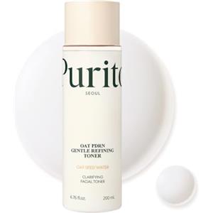 PURITO Oat PDRN Gentle Refining Toner, Korean Oat Exfoliating Toner 99% Pure Oat PDRN, Hydrating & Clarifying Formula for Acne-Prone Skin, Vegan, Non-Comedogenic, Gentle Daily Use, 200 mL 6.76 fl.oz