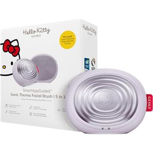 GESKE x Hello Kitty | SmartAppGuided™ Sonic Thermo Facial Brush | 5 in 1 | Pulizia della pelle | Spazzola per la pulizia con funzione riscaldante | Massaggiatore facciale | Spazzola viso elettrica