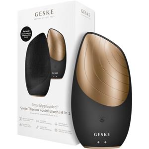 GESKE | Dispositivo SmartAppGuided™ Sonic Thermo Facial Brush | 6 in 1 | Pulizia della pelle | Spazzola per la pulizia con funzione riscaldante | Massaggiatore facciale | Spazzola viso elettrica