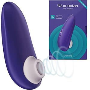 Womanizer Starlet 3 Succhia Clitoride per Donna | Succhiatore Clitorideo con 6 Intensità | Stimolatore Vibratore Impermeabile | Sex Toy Ricaricabile per Coppie | Blu