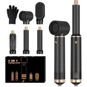 Mogawave Hair Styler 5 in 1,Asciugacapelli Capelli ad Aria,1000w Phon Capelli,Spazzola Asciugacapelli Per Dare Volume Ai Capelli, Lisciare, Arricciare, Air Curler Brush