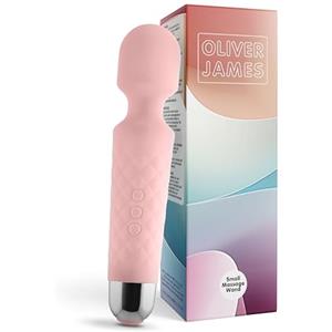 Oliver James Vibratore Sessuale per Donna - Massaggiante Personale Con 8 Velocità e 20 Modalità - Stimolatore Punto G - Dildo vibrante, Vibratorepunto squirt, Giocattoli Sessuali - Oliver James (Quarzo rosa)