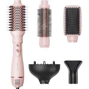 Wavytalk Spazzola Asciugacapelli, 5-in-1 Hair Styler, Phon Spazzola Elettrica ad Aria Calda con Diffusore per Volumizzante Lisciante Ricci Styling Rapido, 3 Temperature, Rivestimento Ceramico Spina EU