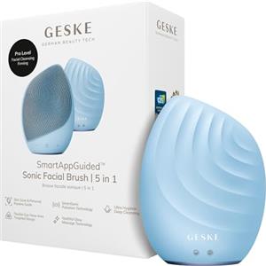 GESKE | Spazzola per il viso SmartAppGuided™ 5 in 1 | Spazzola elettrica per la pulizia del viso | Spazzola morbida in silicone | Pulizia del viso professionale | Massaggiatore facciale