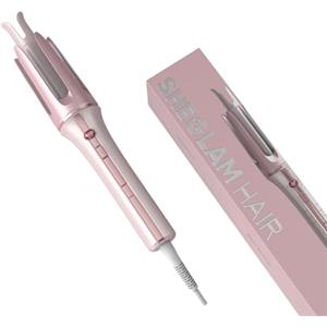SHEGLAM Cupid's Charm One-Touch Arricciacapelli Istantaneo Arricciacapelli Automatico 25mm Ceramica, 3 Temperature (170-210°C), Ricci Facili e Veloce per Capelli Lunghi (25mm)