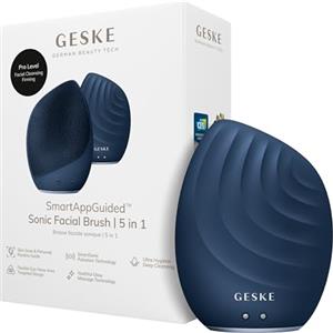 GESKE | Spazzola per il viso SmartAppGuided™ 5 in 1 | Spazzola elettrica per la pulizia del viso | Spazzola morbida in silicone | Pulizia del viso professionale | Massaggiatore facciale