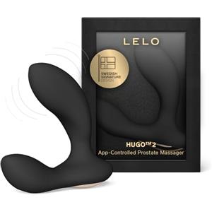 LELO HUGO 2 Massaggiatore Prostatico con App Bluetooth e 10 Modalità di Piacere, Plug Anale da Uomo (HUGO 2 Black)