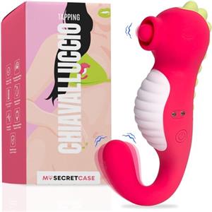 MySecretCase Vibratoreper Donna Piccolo 5 Livelli di Vibrazione Stimolatore Clitoride Femminile Sexytoysys Coppia Masturbatore Donna Impermeabile USB Vibratore Clitoride Lingua Vibrante