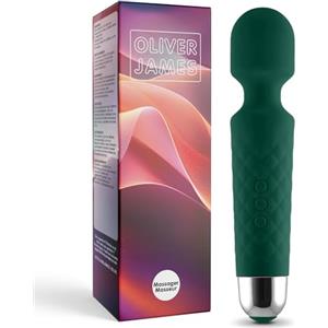 Oliver James Vibratore Sessuale per Donna - Massaggiante Personale Con 8 Velocità e 20 Modalità - Stimolatore Punto G - Dildo vibrante Vibratorepunto squirt Giocattoli Sessuali - Oliver James (Giada di mezzanotte)