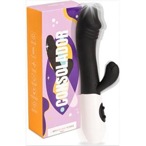 MySecretCase Vibratoreper Donna Punto G Squirting Vibratore Rabbit Vibratoreper Donna Grandi Stimolatore Clitoride Femminile 10 Modalità Vibrazione Sexytoysys Coppia Squirting (Nero)