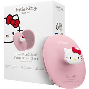 GESKE x Hello Kitty | Spazzola per il viso SmartAppGuided™ | 3 in 1 | Spazzola per la pulizia del viso | Spazzola per la pulizia | Spazzola per il viso in silicone | Pulizia della pelle e viso