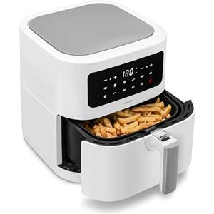 MEDION Friggitrice ad aria E40 XL (5,2L, 2150 W, 9 programmi automatici, pannello comandi digitale, MD 11740) bianco