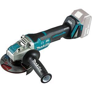MAKITA AMOLADORA Angular INALÁMBRICA X-Lock, 18 VOLTIOS DGA520ZX1, Aluminium, Petrolio