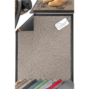KESSER Zerbino antiscivolo, per interni ed esterni, lavabile e resistente alle intemperie, 7 mm di spessore e 3,2 kg/m², per ingresso della porta, tappeto per ufficio e antisporco, zerbino