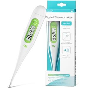 femometer Febbre Termometro digitale per bambini, letture accurate e veloci, sonda impermeabile, verde