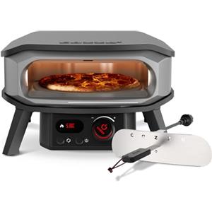 Cozze® ROTATE Pizza Oven Elettrica di Alta Qualità 13" con Pietra Rotante, Regolatore e Presa da 2 m, Perfetto per Pizze Croccanti