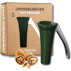 Drosselmeyer Schiaccianoci di Design - Efficace su noci di tutte le dimensioni con il minimo sforzo - Schiaccianoci resistente - Molto forte e robusto - Progettato e prodotto in Svezia (Verde)