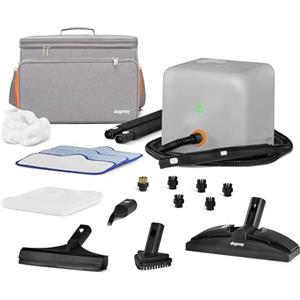 Dupray Neat Plus Pulitore a Vapore con Kit da 18 Pezzi (include la Borsa) multifunzione per casa, pavimenti, fughe, piastrelle, materassi, mobili, finestre, auto