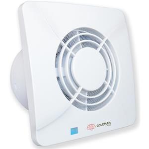 GOLDMAN SERVICE | Aspiratore da bagno silenzioso ventilatore aspiratore d'aria potente anti umidità anti ritorno valvola e zanzariera | Diametro: 100 millimetri