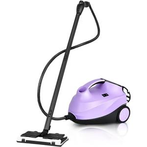 COSTWAY 2000W Pulitore a Vapore con 19 Accessori e Serbatoio da 1,5L, Vapore per Tappeti, per Pulizie Profonde Pavimenti Finestre e Macchine (viola)