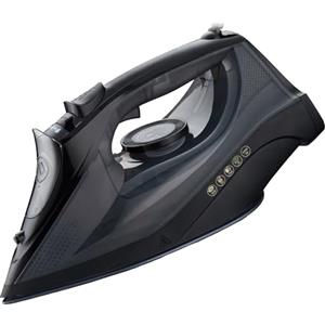 Retoo Ferro da stiro a vapore professionale, 2200 Watt, serbatoio dell'acqua da 450 ml, suola in ceramica, funzione autopulente e acqua spray, anticalcare, ferro da stiro a vapore