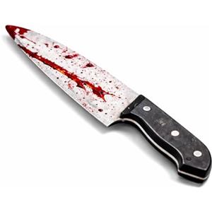 Costumed Falso coltello con sangue circa 34 cm come accessorio - Halloween & Carnevale - per costume horror