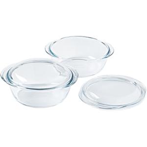 PYREX Set di 2 casseruole - PYREX - Vetro - Rotondo - 1,6 L