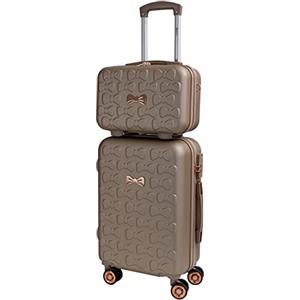 CABIN GO 5591 Set 2 Valigie Trolley Viaggio Rigide ABS, Bagaglio a Mano e da Stiva, Trolley rigido con ruote girevoli 55x40x20 e Bagaglio a Mano rigido 35x27x16