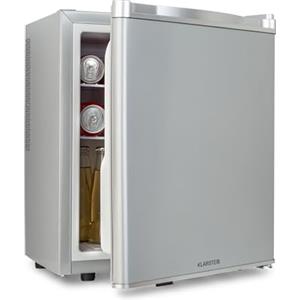 Klarstein Happy Hour Mini Frigo, Frigo Portatile da Camera, Frigorifero Piccolo Silenzioso da Ufficio, Mini Frigo Bar con Illuminazione Interna e Ripiani Rimovibili, Frigo Bar da Campeggio 6-18°C, 38L