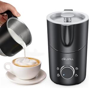 COLDFILL Montalatte Elettrico 8 in 1, Cappuccinatore con Tazza Rimovibile Lavabile in Lavastoviglie, Schiumalatte per Cappuccino, Latte Macchiato, Cioccolata e Latte Vegetale, 400 ml