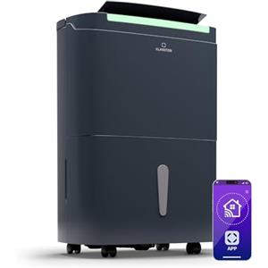 Klarstein DryFry Connect Deumidificatore Smart,Casa per Muffa e Umidità Silenzioso, Purificatore Aria IOT, Deumidificatore Elettrico per Camera da Letto 50L per Stanze da 45-55 m²