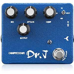JOYO Pedale compressore e pedale Boost Clean con effetto EQ a 3 bande per chitarra elettrica Bass True Bypass Design (edizione alta D55)