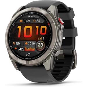 Garmin fēnix 8 Pro 51 mm, LTE Premium Multisport GPS Smartwatch, touch screen AMOLED, tecnologia inReach integrata, funzioni avanzate di salute e allenamento, torcia a LED, durata della batteria fino
