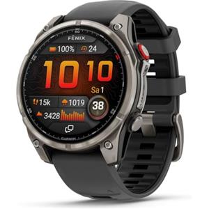 Garmin fēnix 8 Pro 47 mm, LTE Premium Multisport GPS Smartwatch, touch screen AMOLED, tecnologia inReach integrata, funzioni avanzate di salute e allenamento, torcia a LED, durata della batteria fino