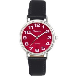 Ravel - orologio con cinturino donna di facile lettura con grandi numeri - Quarzo Analogico - R0105.51.2- Quadrante Marrone Sunray/Color Argento/Nero