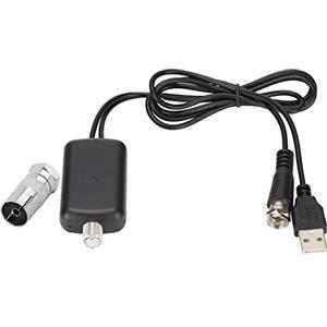 TOUISEDGI Amplificatore di Segnale TV HD, Durabel 25dB Amplificatore per Antenna TV HD per Interni Boost di Segnale per TV USB Ad Alto Guadagno Boost