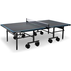 JOOLA 11645 - Tavolo da ping pong professionale J500A, superficie composita in alluminio, resistente alle intemperie, struttura pieghevole, struttura rapida, 274 x 152,5 x 76 cm, colore: grigio/blu