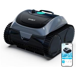 WYBOT C1-P Robot Piscina, Robot Piscina Senza Fili 4-in-1 Robot Piscina Fuori Terra con Robot Piscina pareti e Fondo, aspiraz. Pot., 5 Modi, NAV.+App, 155m² - Verde Acciaio Giada